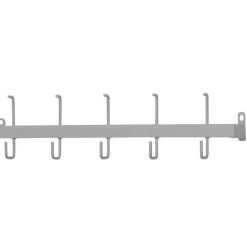 Wandgarderobe aus Metall in Alufarben - Kasrinco