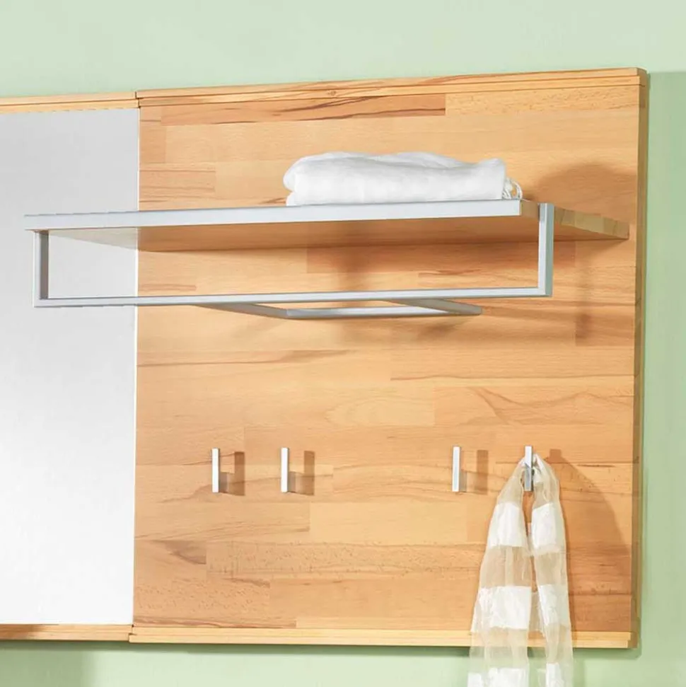 Wandgarderobe Coestra aus Kernbuche Massivholz