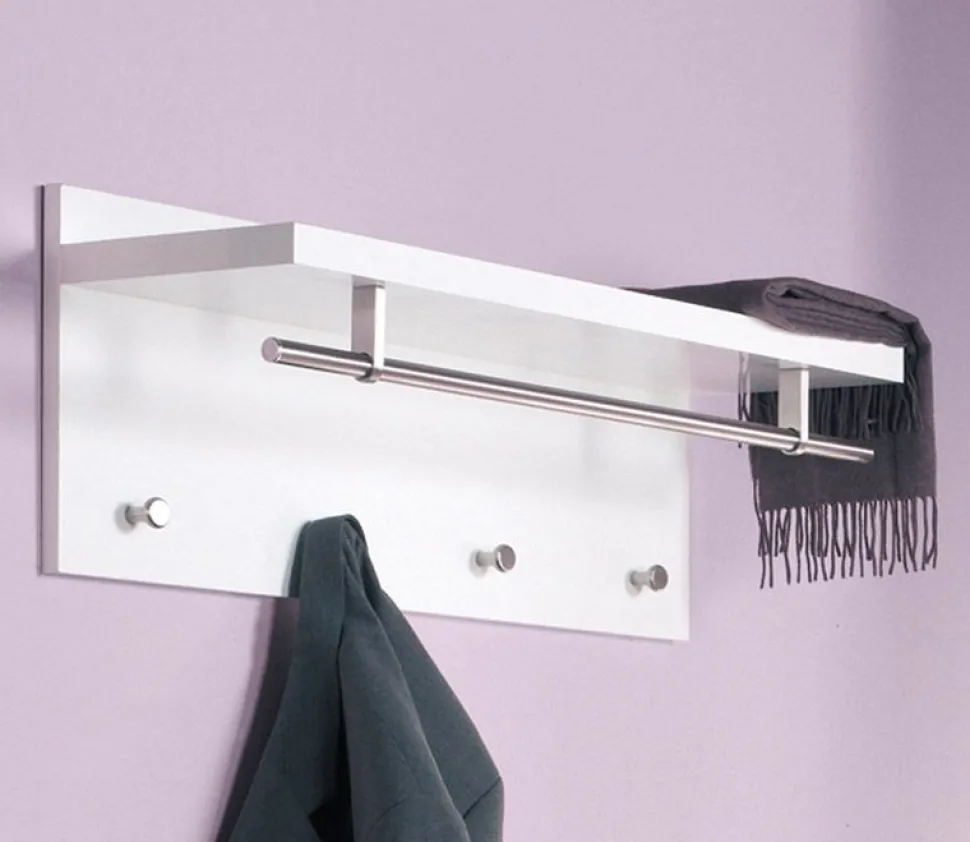 Wandgarderobe Gestina in Weiß