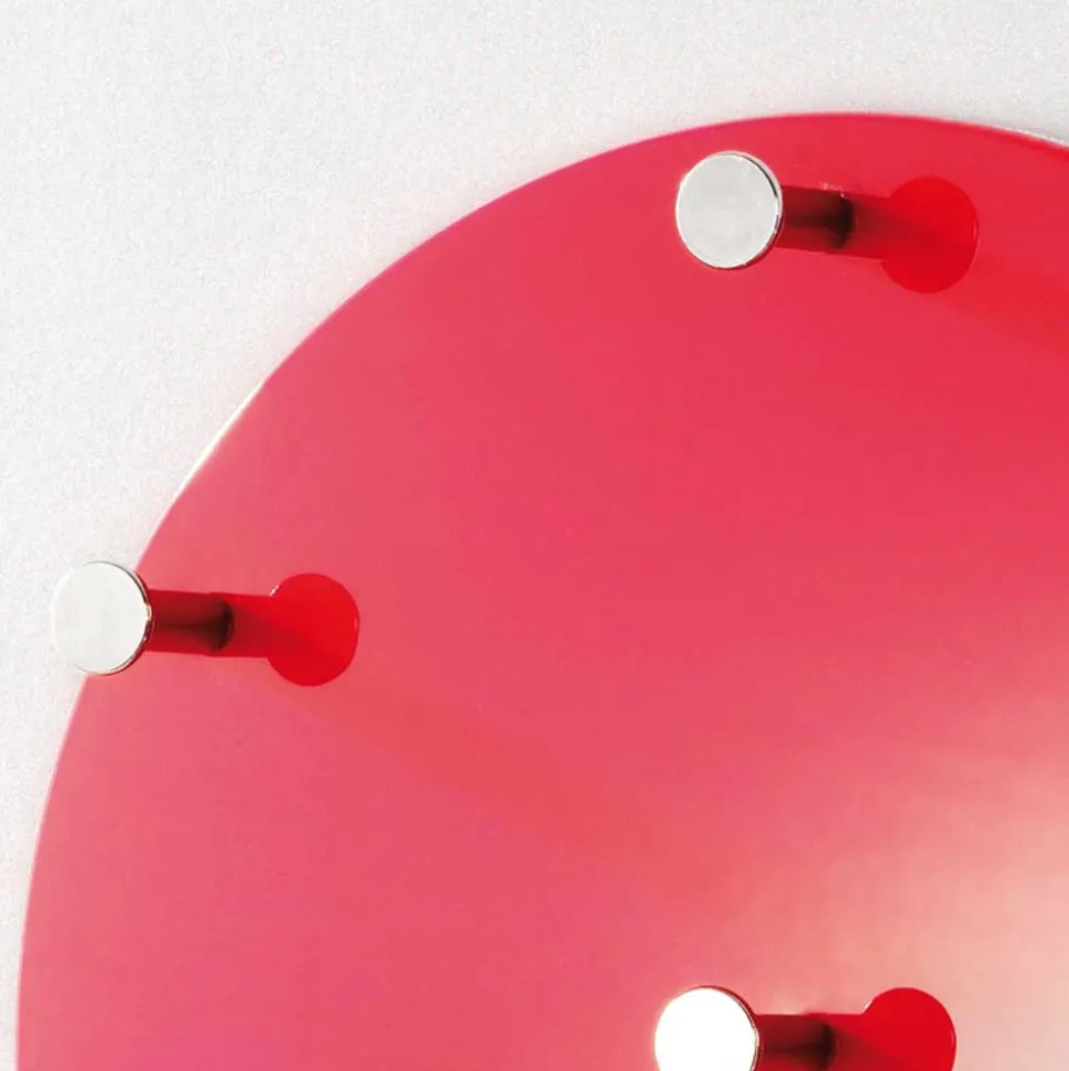 Wandgarderobe Madita in Rot Hochglanz