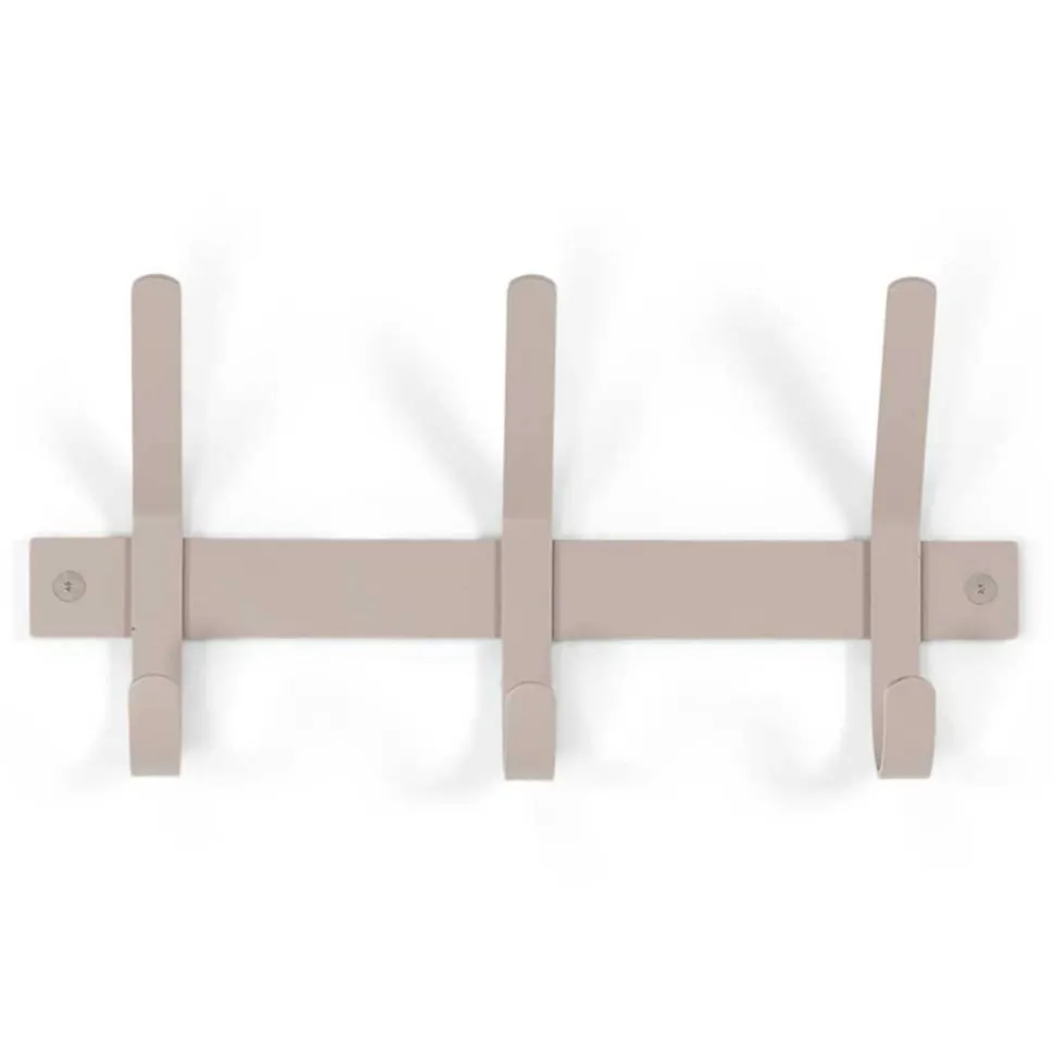 Wandgarderobe mit drei Doppelhaken - Contrage