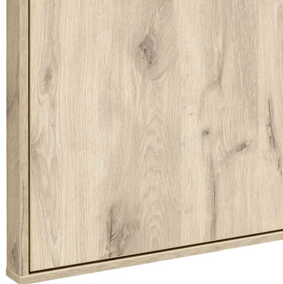 Wandgarderobe mit Spiegel in Wildeiche Optik - Vapposia