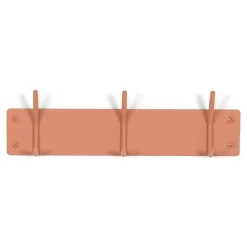 Wandgarderobe pulverbeschichtet in Terracotta - Harras