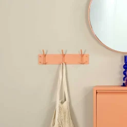 Wandgarderobe pulverbeschichtet in Terracotta - Harras