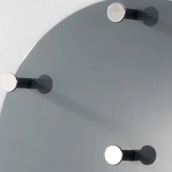 Wandgarderobe Romina in Grau Hochglanz