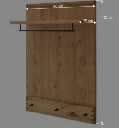 Wandgarderobe teilmassiv - Manaus