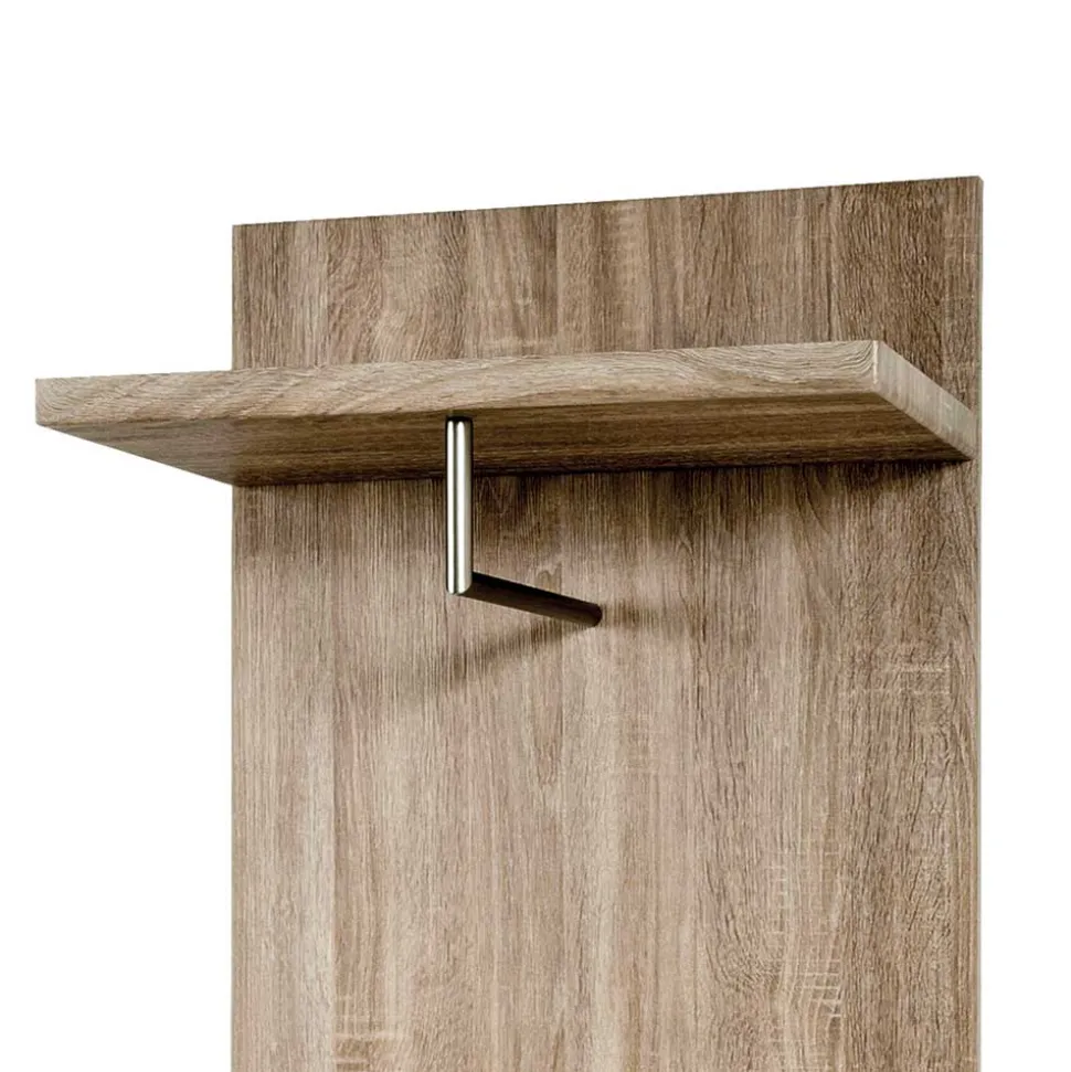 Wandgarderoben Paneel Uzyna in Eiche Trüffel Dekor