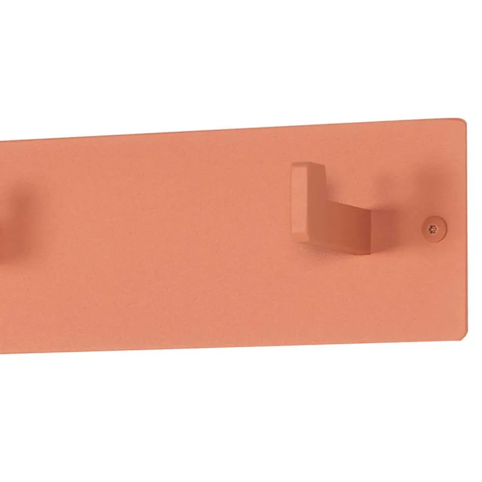 Wandgarderobenleiste in Terracotta aus Stahl - Ranini