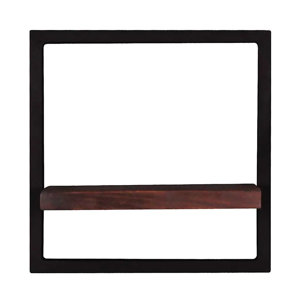 Wandhängeregal aus Recyclingholz Teak - Solapura