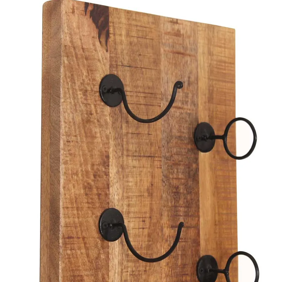 Wandpaneel Weinregal aus Massivholz - Indri