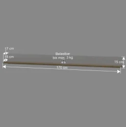 Wandregal Hängeboard 170 cm breit - Nonessia