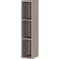 Wandregal in Grau mit drei Fächern - Suzanas