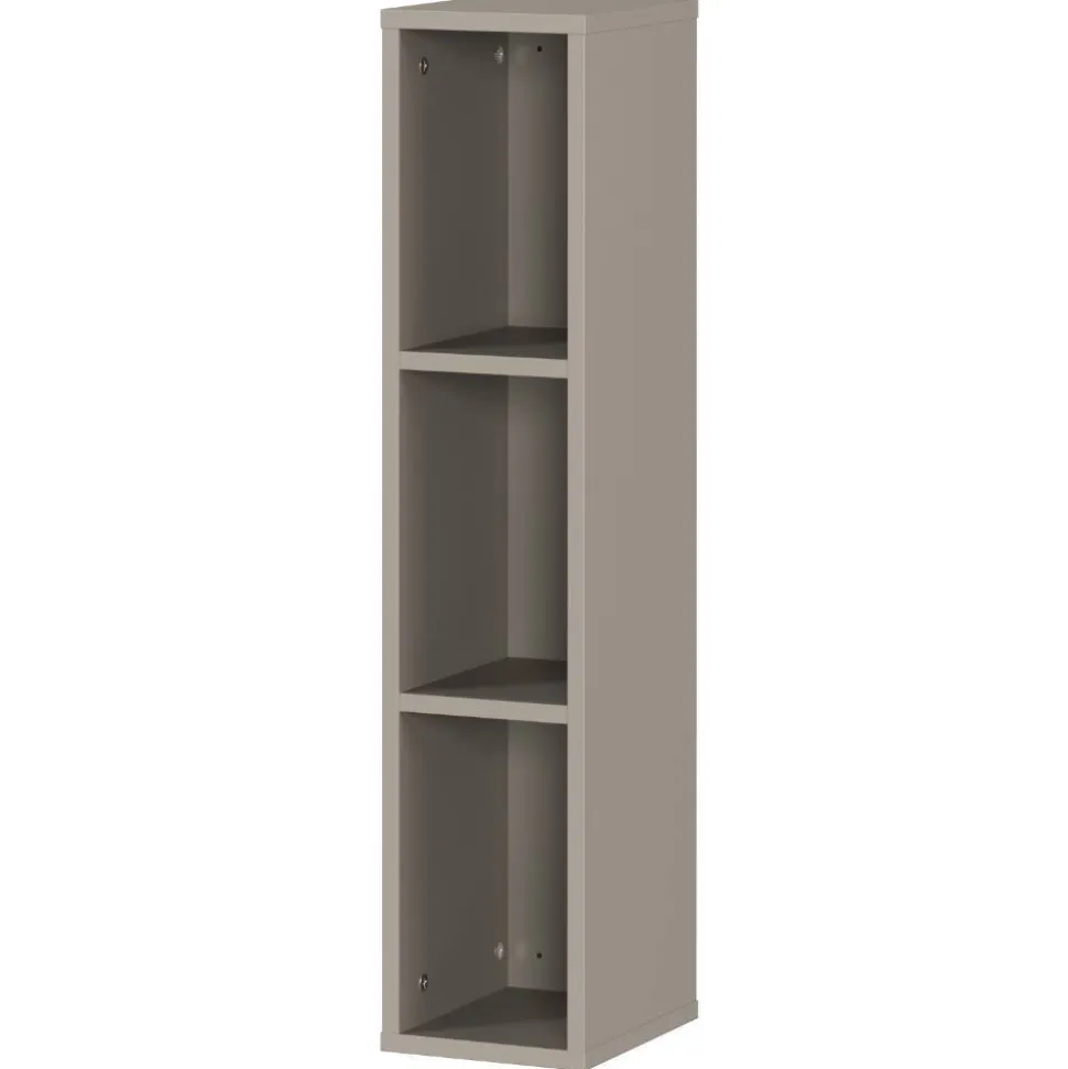 Wandregal in Grau mit drei Fächern - Suzanas