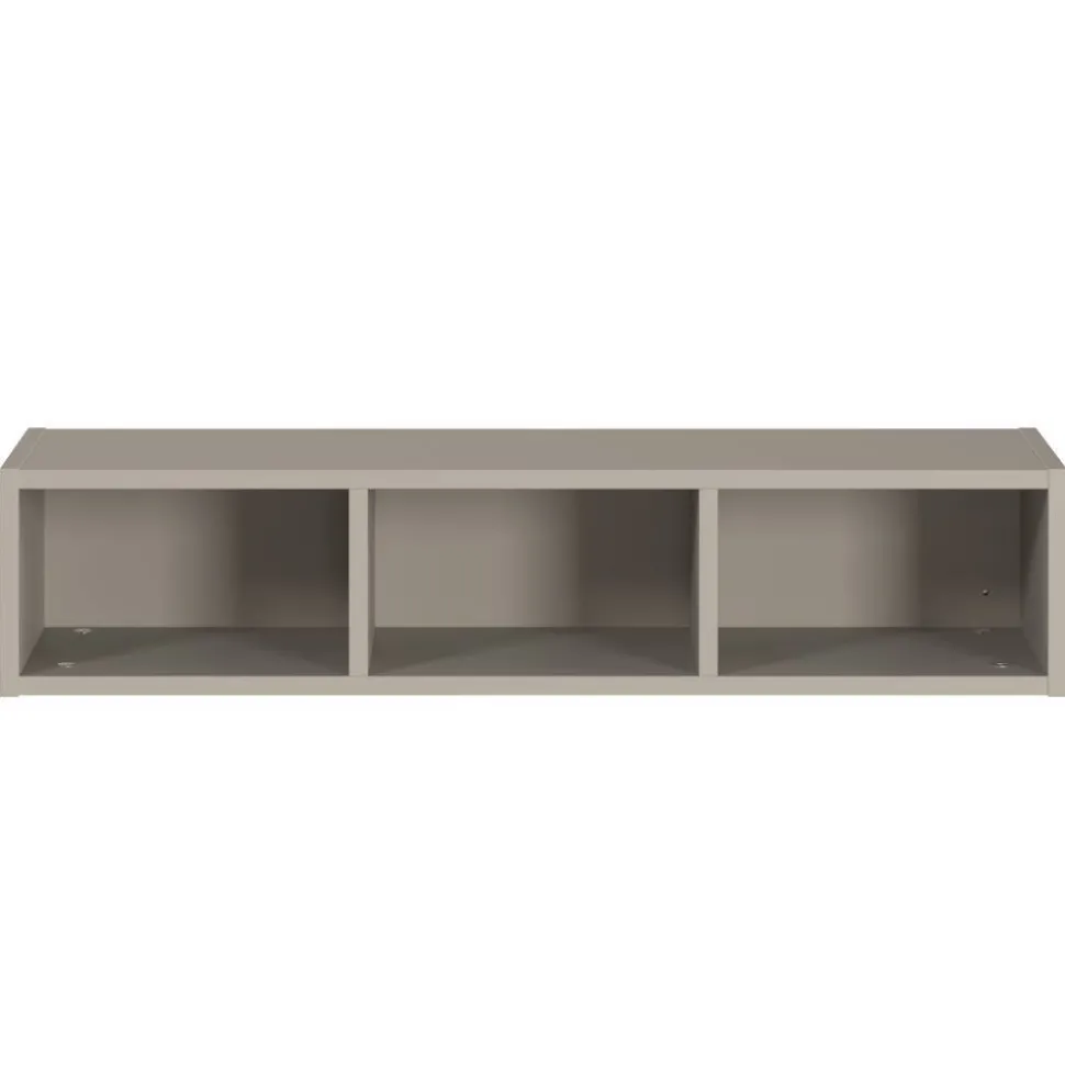 Wandregal in Grau mit drei Fächern - Suzanas
