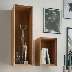 Wandregal mit Fach & Rückwand - Sinta