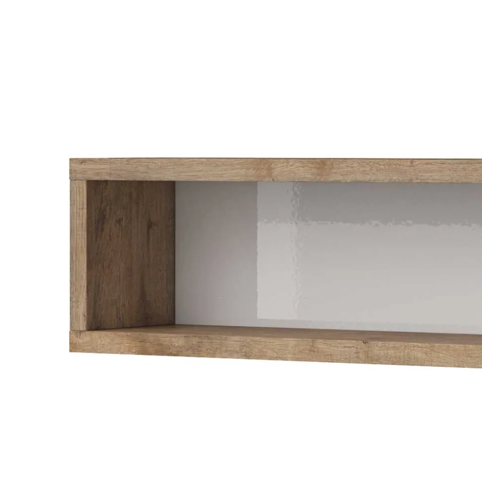 Wandregal mit Rückwand modern - Milvara