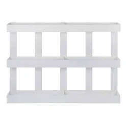 Wandregal Paletten Design in Weiß - Rivaso