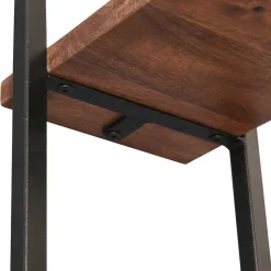 Wandregal Set aus Metall & Massivholz - Fiorda (siebenteilig)