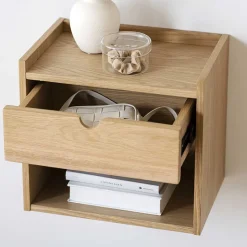 Wandspiegel & Hänge-Kommode als Set - Pastranac (zweiteilig)