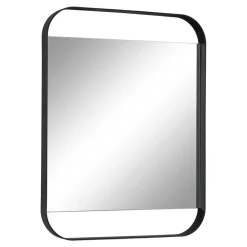 Wandspiegel in Schwarz aus Stahl - Wonbra
