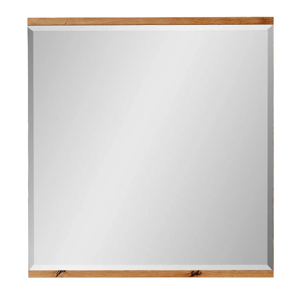 Wandspiegel mit Facettenschliff 80x85x3 cm - Symbrosia