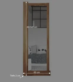 Wandspiegel Salomonia aus Kernbuche Massivholz