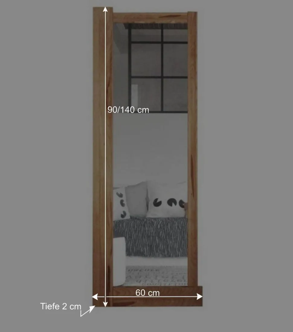 Wandspiegel Salomonia aus Kernbuche Massivholz