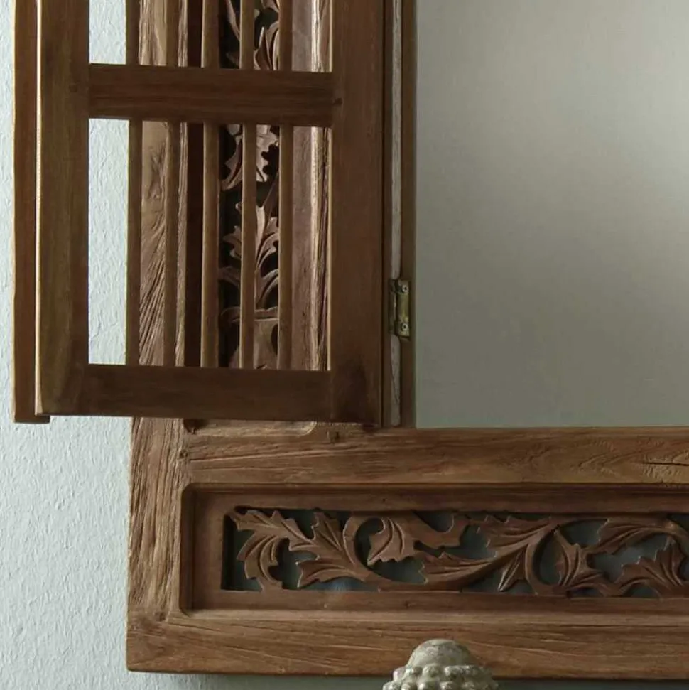 Wandspiegel Zenya mit Fensterläden