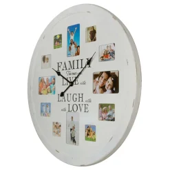 Wanduhr Family mit Platz für 12 Fotos - Bondo