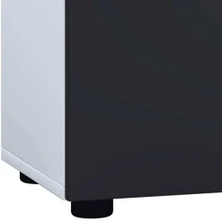 Waschbecken Badschrank in Weiß Schwarz - Cranies