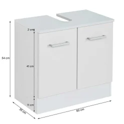 Waschbecken Badschrank in Grün & Weiß - Loenixa