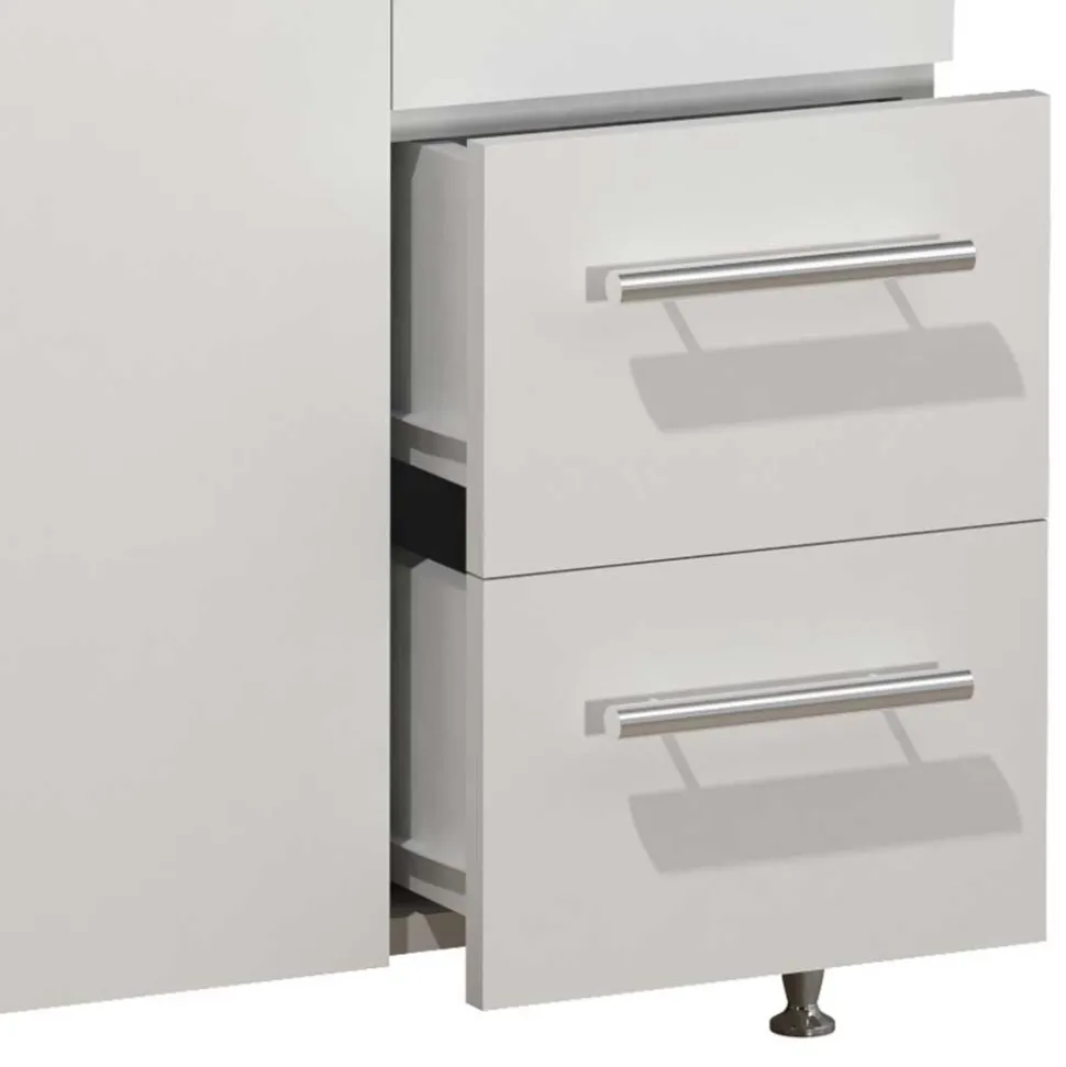 Waschbecken mit Unterschrank in Weiß - Nancyssa