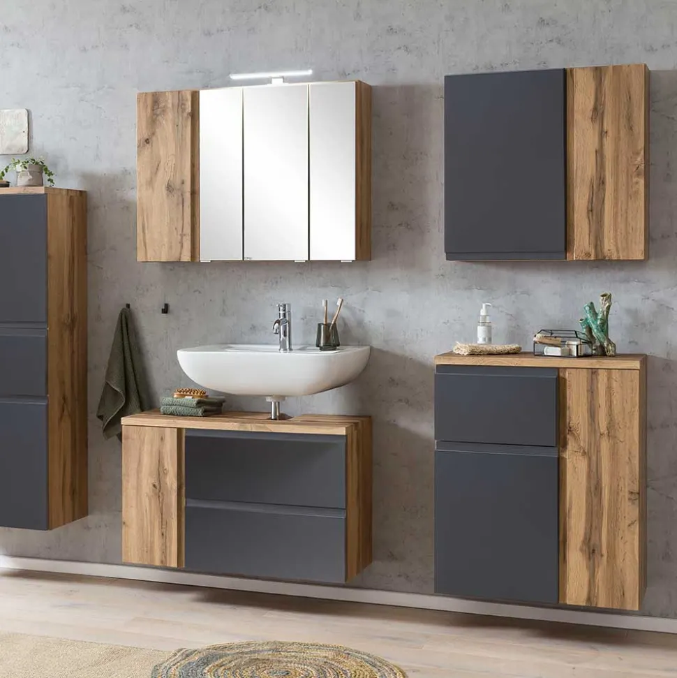 Waschbecken Unterschrank in 85 cm Breite - Jambi