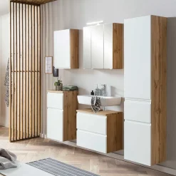 Waschbecken Unterschrank mit Klappe & Schublade - Eight