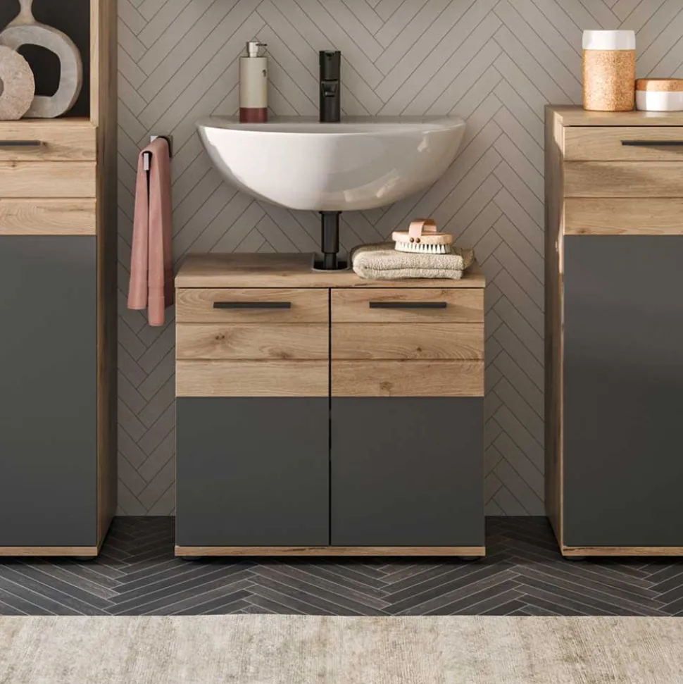 Waschbecken Unterschrank 2-türig - Depart