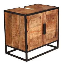 Waschbecken Unterschrank aus Massivholz - Evradon