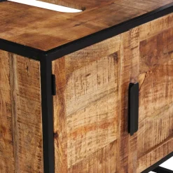 Waschbecken Unterschrank aus Massivholz - Evradon