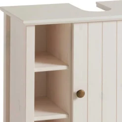 Waschbeckenschrank aus Holz in Weiß - Cilao
