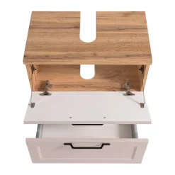 Waschbeckenschrank in Hellgrau - Trioto