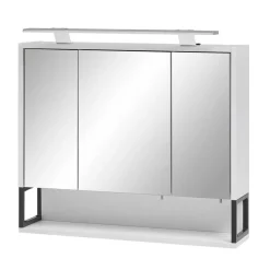 Waschbeckenschrank mit Spiegelschrank Set - Ismilav (zweiteilig)