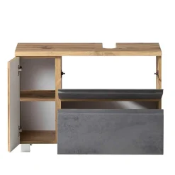 Waschbeckenschrank mit Tür & Klappe & Schublade - Mia