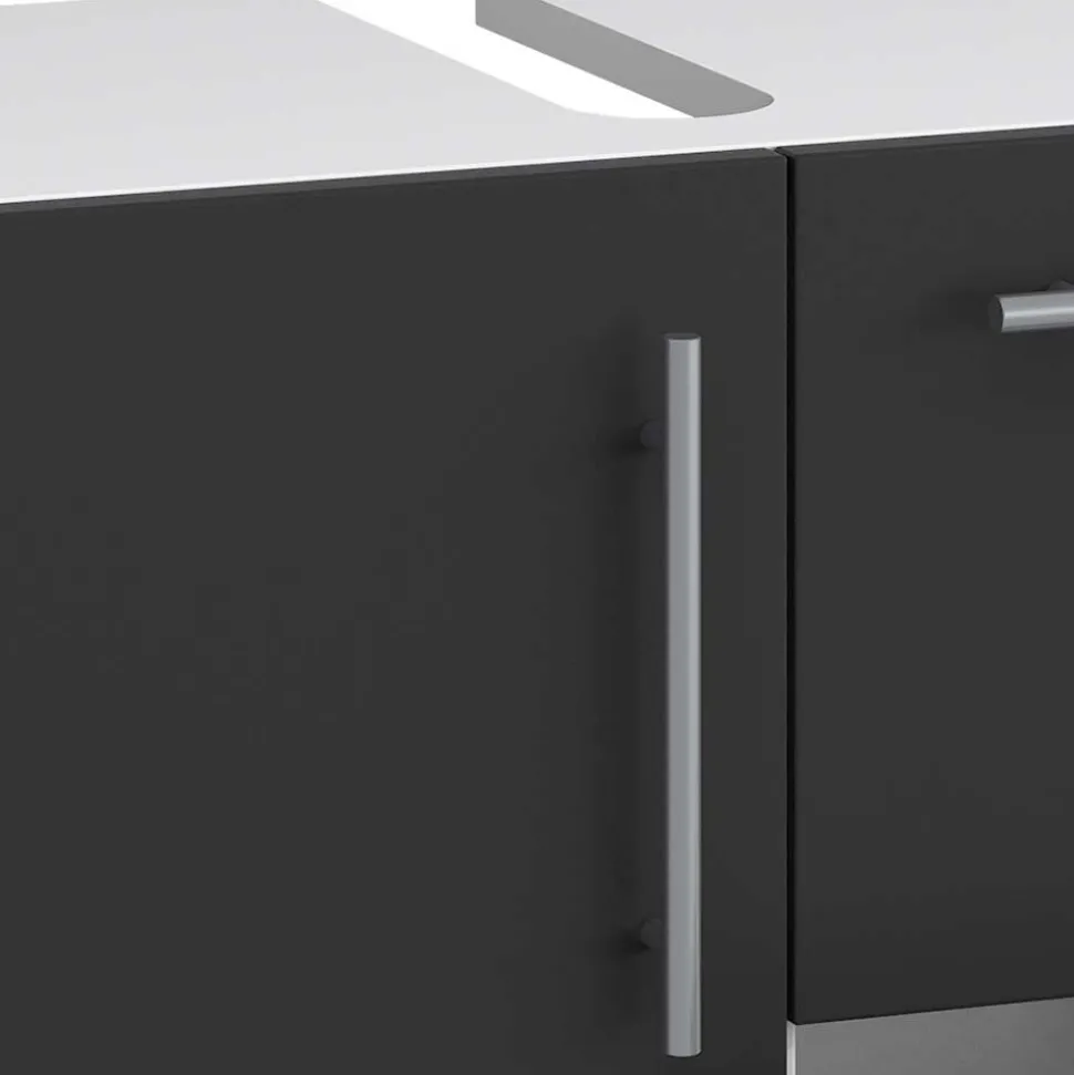 Waschbeckenschrank mit zwei Schubladen und Tür - Cranies