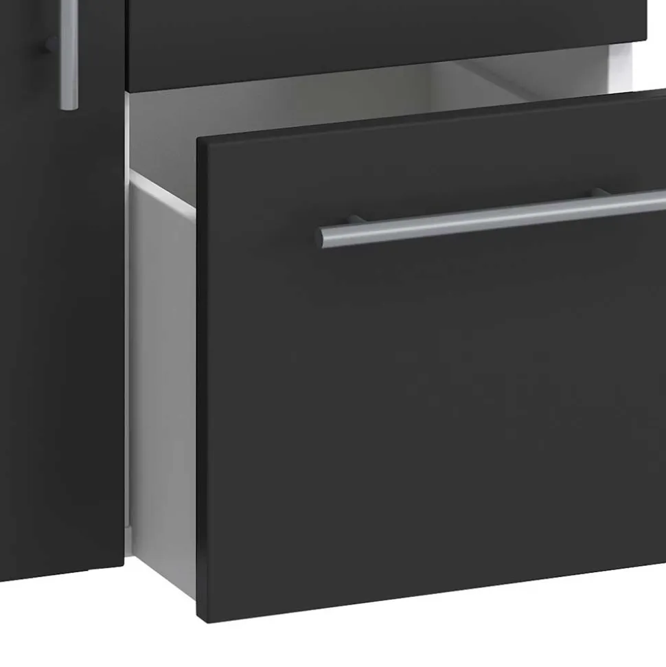 Waschbeckenschrank mit zwei Schubladen und Tür - Cranies