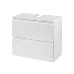 Waschbeckenunterschrank Concetada in Hochglanz Weiß