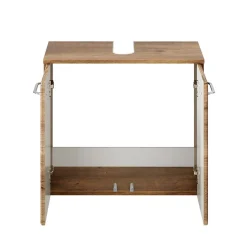 Waschbeckenunterschrank in Eiche Dunkel Holzoptik - Miss X