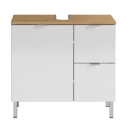 Waschbeckenunterschrank in Weiß Glanz - Narilos