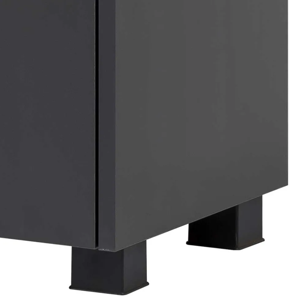 Waschbeckenunterschrank in Anthrazit & Wildeiche - Marcius