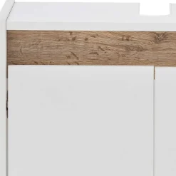 Waschbeckenunterschrank in Weiß & Wildeiche - Etravia