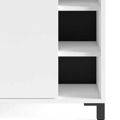 Waschbeckenunterschrank in Weiß mit Schwarz - Envaton