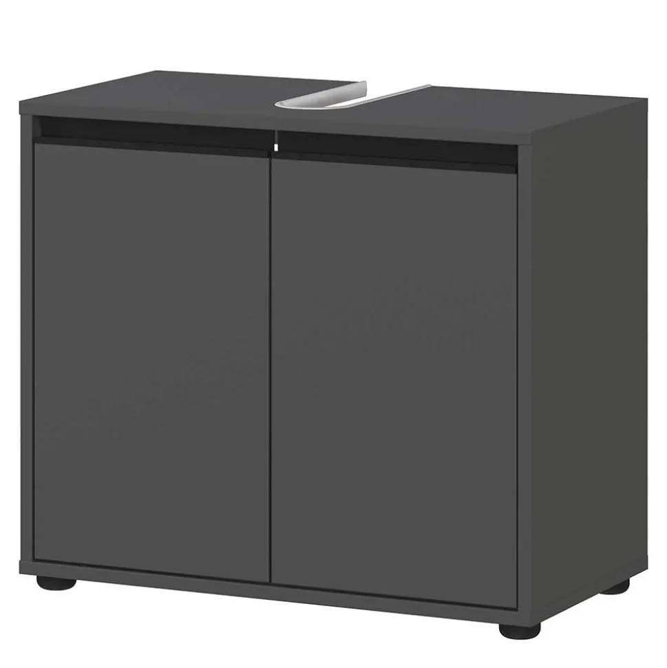Waschbeckenunterschrank in Dunkelgrau - Rufu
